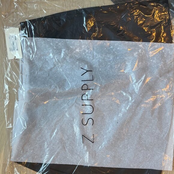 BRAND NEW WITH TAGS!  Z Supply Ciera Leather Skirt Black M - Picture 4 of 4